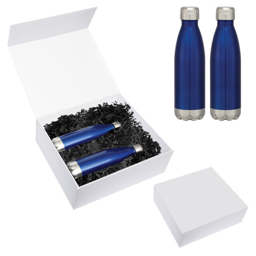 16oz Swiggy Stainless Steel Bottle Gift Set – Two Custom Logo Bottles
