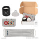 Pamper Me Gift Set – Custom Logo Cement Candle & Neck and Shoulder Wrap