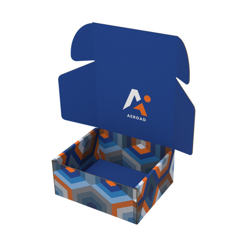 9.5" x 7.75" x 4" Custom Printed Mailer Box – Full Color Logo Shipping Box