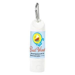 2oz SPF 30 Sunscreen Lotion Carabiner Bottle