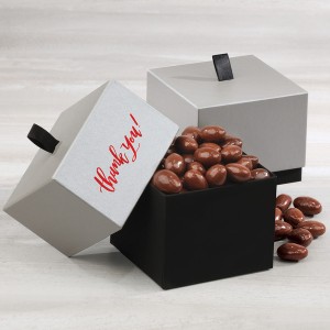 Subtle Sophistication Gift Box with Chocolate Covered Almonds