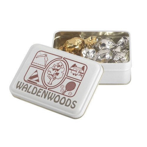 Keepsake Gift Tin with Chocolates, Candy or Nuts – Custom Logo Lid Keepsake Gift Tin with Chocolates, Candy or Nuts – Custom Logo Lid