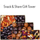 Gourmet Chocolate & Snack Gift Tower – Custom Logo Ribbon, Kosher Available