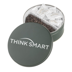 Warm Wishes Gift Tin – Extra Large Custom Logo Tin with Chocolates, Cookies or Truffles Warm Wishes Gift Tin – Extra Large Custom Logo Tin with Chocolates, Cookies or Truffles
