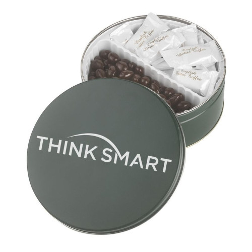 Warm Wishes Gift Tin – Extra Large Custom Logo Tin with Chocolates, Cookies or Truffles
