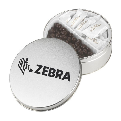 Warm Wishes Gift Tin – Extra Large Custom Logo Tin with Chocolates, Cookies or Truffles