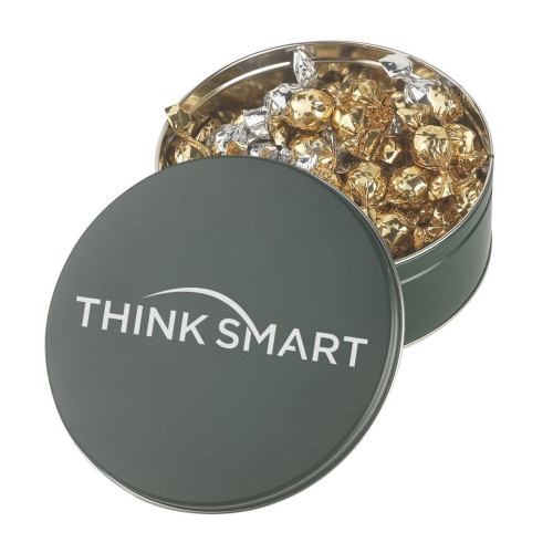 Warm Wishes Gift Tin – Extra Large Custom Logo Tin with Chocolates, Cookies or Truffles