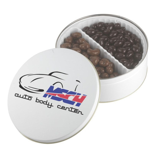 Warm Wishes Gift Tin – Extra Large Custom Logo Tin with Chocolates, Cookies or Truffles