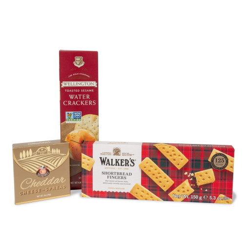 Gourmet Gathering Gift Tray – Custom Logo Tray & Engraved Wood Board with Snacks