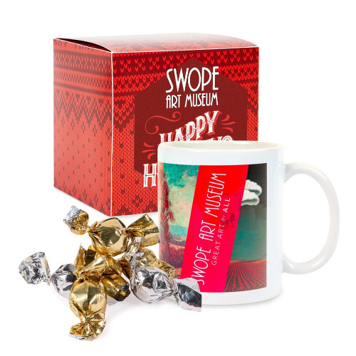 Holiday Mug & Truffles Gift Box – Full Color Custom Logo Ceramic Mug