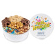 Sweet & Salty Chocolate Explosion Snack Tin – Cookies, Pretzels & Nuts with Full Color Logo Lid Sweet & Salty Chocolate Explosion Snack Tin – Cookies, Pretzels & Nuts with Full Color Logo Lid
