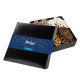 Four Delights Gift Box with Full Color Logo Band – Pretzels, Confections or Holiday Treats