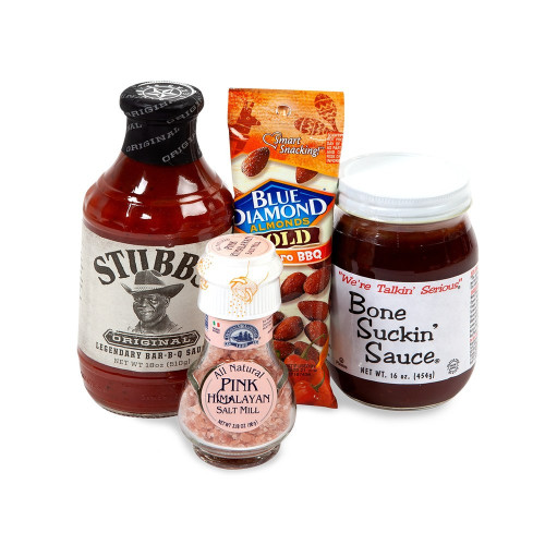 License to Grill BBQ Gourmet Kit – Stubb's & Bone Suckin' Sauce, Himalayan Salt & BBQ Almonds