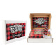 Cozy Winter Wishes Gift Set – Custom Logo Sherpa Blanket, Buffalo Check Mug, Cookies & Cocoa