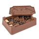Edible Chocolate Box with Custom Logo Lid – Filled with Chocolate Tools, Chocolates or Truffles