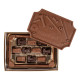 Edible Chocolate Box with Custom Logo Lid – Filled with Chocolate Tools, Chocolates or Truffles