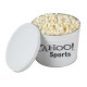 Custom Logo Popcorn Tin – 1, 2 or 3.5 Gallon Butter or Trio Popcorn