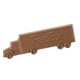 Custom Logo Chocolate Tractor Trailer – Molded Milk or Dark Chocolate Truck in Gift Box