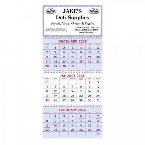 Triumph® Calendars 2026 Red & Blue Commercial Planner