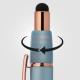 Orbit Spinner Rose Gold Metal Pen with Stylus