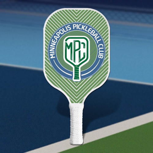 FlexStrike Pro Custom Fiberglass Pickleball Paddle with White Trim & White Handle