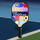 Personalized FlexStrike Pro Fiberglass Pickleball Paddle with Black Trim & Black Handle - No Minimum