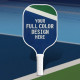 Personalized FlexStrike Pro Fiberglass Pickleball Paddle with White Trim & White Handle - No Minimum