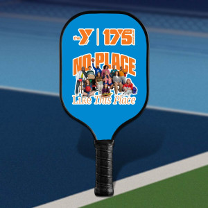 NitroStrike Pro Custom Carbon Fiber Pickleball Paddle with Black Trim & Black Handle