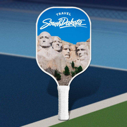 NitroStrike Pro Custom Carbon Fiber Pickleball Paddle with White Trim & White Handle