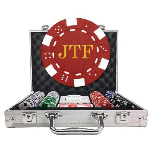 Value Custom Poker Chip Set - Dice Design