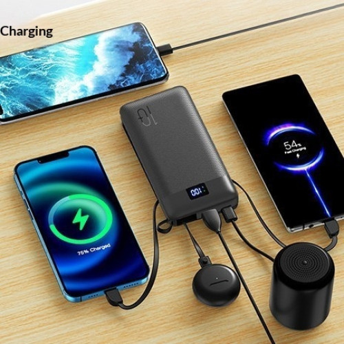 10,000 mAh ApexCharge  6-in-1 Custom Logo Power Bank