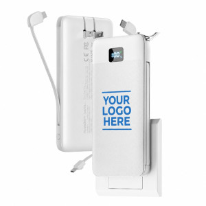 10,000 mAh ApexCharge  6-in-1 Custom Logo Power Bank