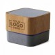 Lux Bamboo Square Mini Portable Speaker