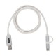 3-In-1 3 Ft. Disco Tech Light Up Charging Cable