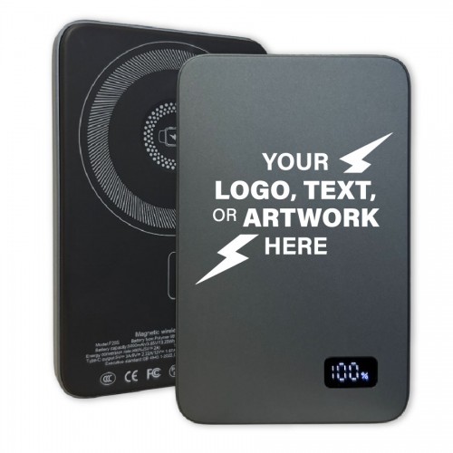 5,000 mAh Custom Ultra Slim MagVibe Magnetic Aluminum Wireless Charger