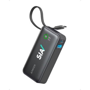 Anker® Nano Power Bank (30W, Built-In USB-C Cable)
