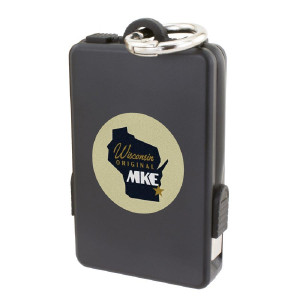 Keychain 2,000 mAh Power Bank with Built-In Cables