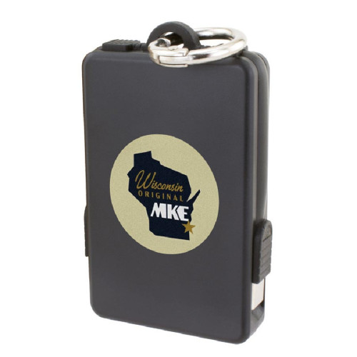 Keychain 2,000 mAh Power Bank with Built-In Cables