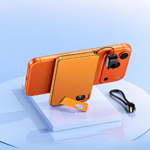 MagStand Pro 5,000 mAh Magnetic Wireless Power Bank with Phone Stand