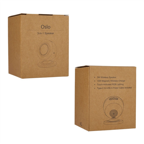 Oslo 3-in-1 Speaker, 15W Magnetic Charger, and Light