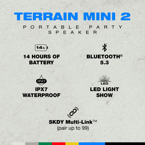 Skullcandy Terrain Mini 2 Bluetooth Speaker Skullcandy Terrain Mini 2 Bluetooth Speaker