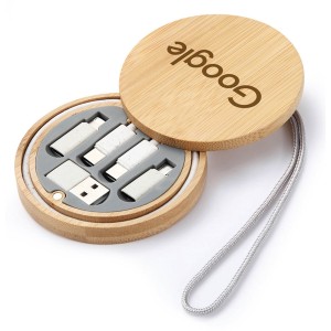 Bamboo Round Charging Cable Kit Bamboo Round Charging Cable Kit