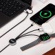 Velora 3-in-1 Light-Up Charging Cable with Apple & Samsung Watch Charging Attachment