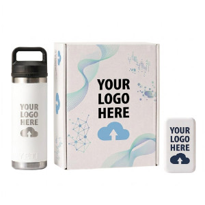 Everyday Essentials Gift Set - Custom Logo YETI® Water Bottle & Power Bank